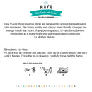 MAYA Palo Santo Incense with Ruda Rue for Cleansing