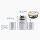 3 Piece Glass Tea Set