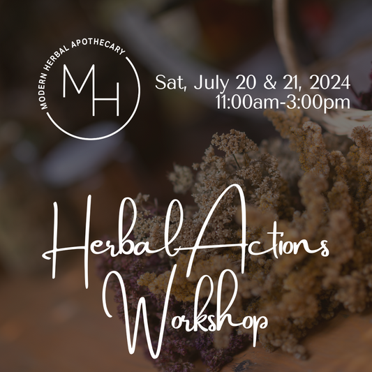 Herbal Actions Workshop (2 parts)